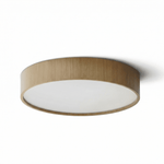 Sylva Round Wood LED Flush Mount Ceiling Light for Modern Interiors