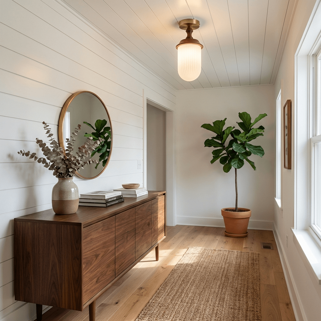 Sylvan Wood Rim Ceiling Light – Modern Minimalist Flush Mount