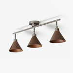 Axiom Directional Ceiling Lamp with Wooden Shades