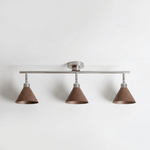 Axiom Directional Ceiling Lamp with Wooden Shades
