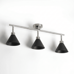 Axiom Directional Ceiling Lamp with Wooden Shades