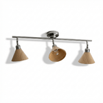 Axiom Directional Ceiling Lamp with Wooden Shades