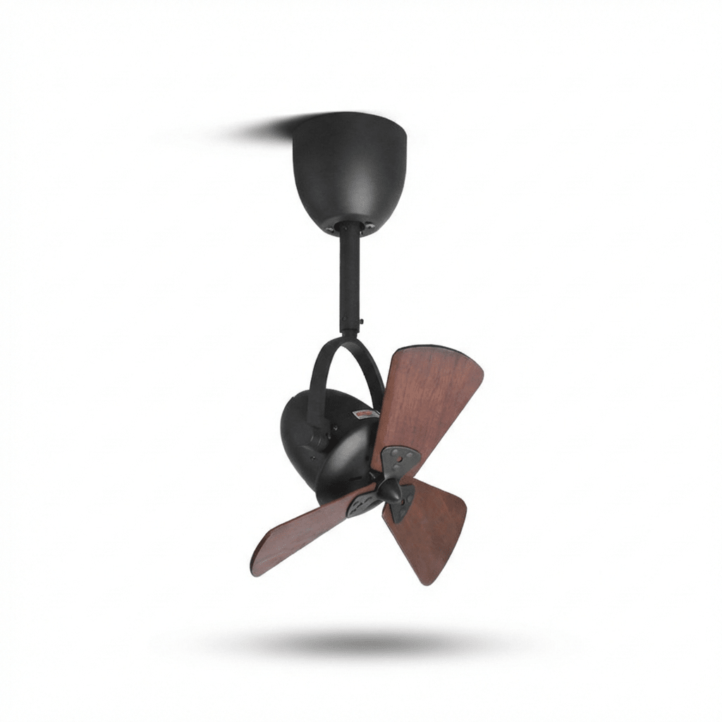 Aeronaut Articulated Ceiling Fan with Walnut Blades