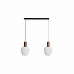 Elowen Fluted Opal Pendant Light – Modern Nordic Designer Hanging Lamp