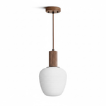 Elowen Fluted Opal Pendant Light – Modern Nordic Designer Hanging Lamp