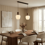 Elowen Fluted Opal Pendant Light – Modern Nordic Designer Hanging Lamp