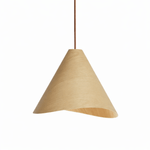 Vela Sculptural Wood Pendant Light for Modern Interiors