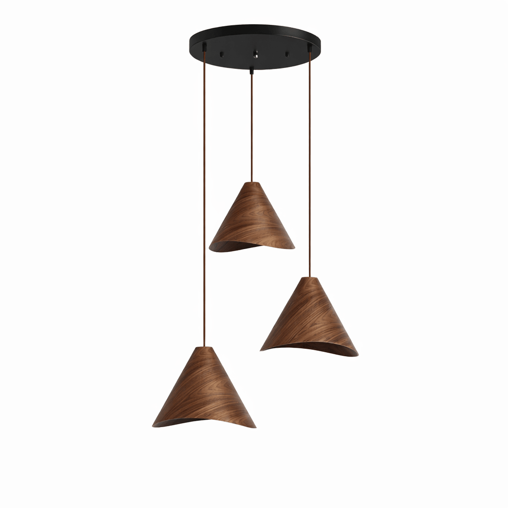 Vela Sculptural Wood Pendant Light for Modern Interiors