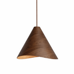 Vela Sculptural Wood Pendant Light for Modern Interiors