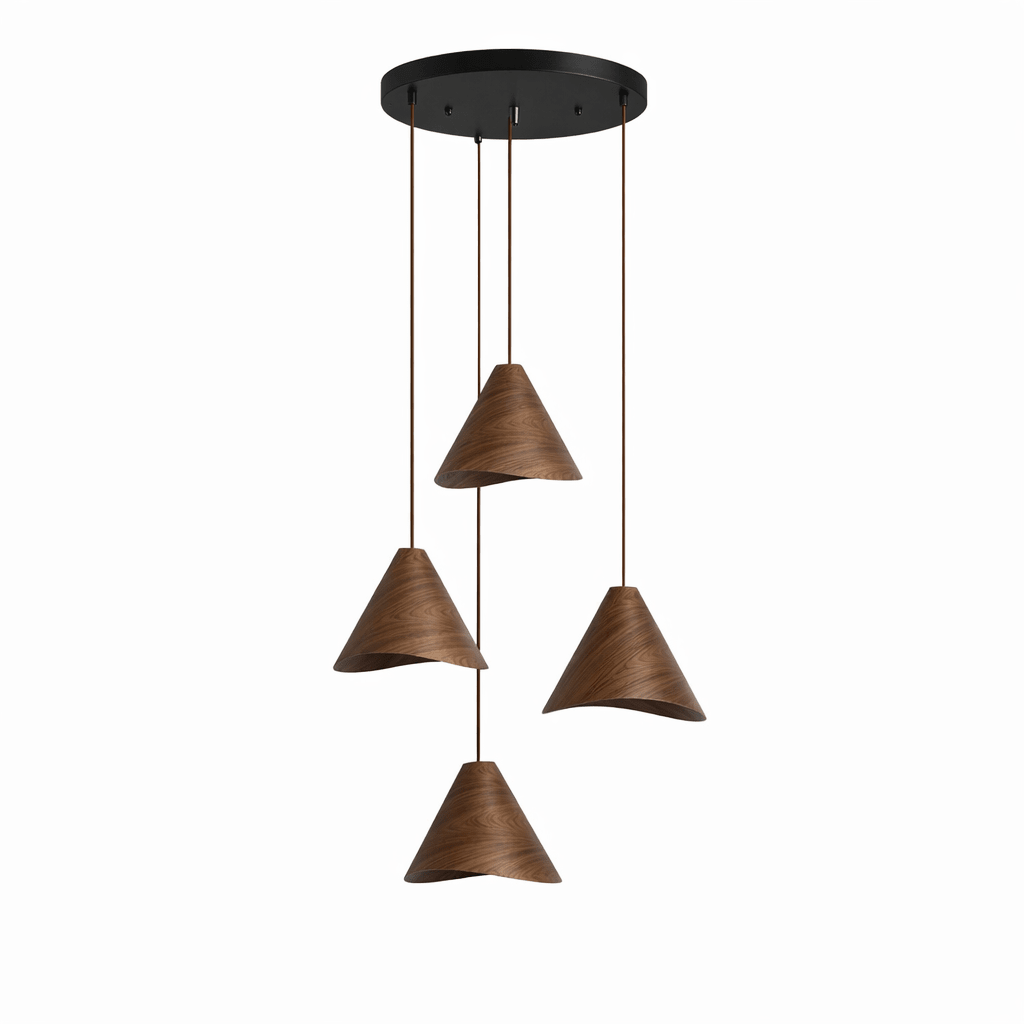 Vela Sculptural Wood Pendant Light for Modern Interiors
