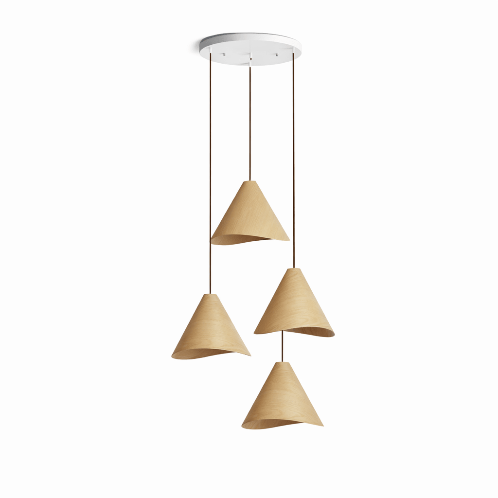 Vela Sculptural Wood Pendant Light for Modern Interiors