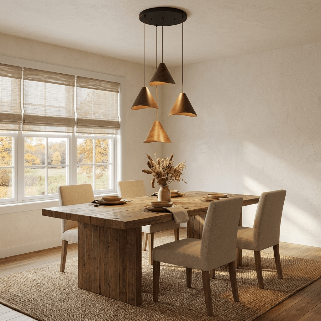 Vela Sculptural Wood Pendant Light for Modern Interiors