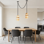 Orba Chain Chandelier with Alabaster Orbs – Modern Cascading Pendant Light