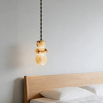 Orba Chain Chandelier with Alabaster Orbs – Modern Cascading Pendant Light