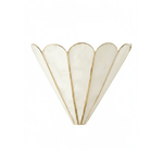 Mica Shell Petal Wall Sconce in Gold Finish