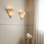 Mica Shell Petal Wall Sconce in Gold Finish