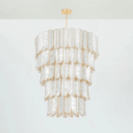 Cascara Shell Chandelier – Natural Layered Pendant Light for Dining & Living Rooms