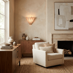 Mica Shell Petal Wall Sconce in Gold Finish