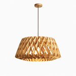 Origami Wood Pendant Light – Geometric Designer Hanging Lamp for Dining & Living Spaces