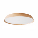 Lunara Wood Ring LED Ceiling Light – Modern Flush Mount for Bedroom & Living Room