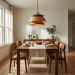 Torven Wood Pendant Light – Sculptural Layered Wooden Shade for Dining & Living Spaces