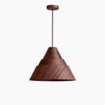 Strata Wood Pendant Light – Sculptural Layered Wood Hanging Lamp for Dining & Living Spaces