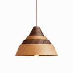 Strata Wood Pendant Light – Sculptural Layered Wood Hanging Lamp for Dining & Living Spaces