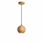 Forma Wood Pendant Lamp – Sculpted Solid Wood, Modern Minimalist Lighting