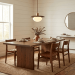 Solmere Wood Pendant Light with Frosted Glass Globe and Brass Canopy