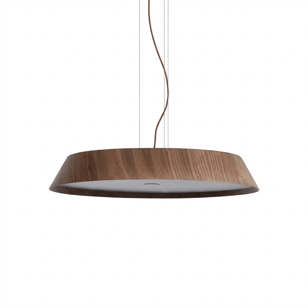Varen Wood Pendant Light – Modern Scandinavian LED Hanging Lamp for Dining Room and Kitchen Island