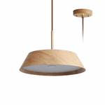 Varen Wood Pendant Light – Modern Scandinavian LED Hanging Lamp for Dining Room and Kitchen Island