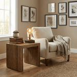 Briston Table Lamp – Natural Wood & Brass Vintage Desk Light