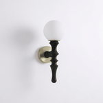 Thalor Wood Globe Wall Sconce – Handcrafted Modern Wall Light