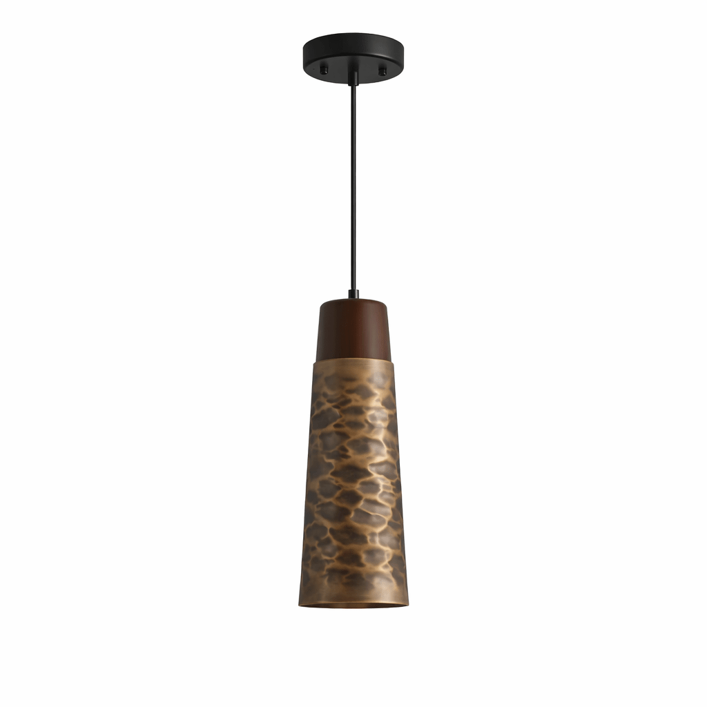 Dravik Hammered Brass Pendant Light Collection – Artisan Metal Pendants for Modern Interiors