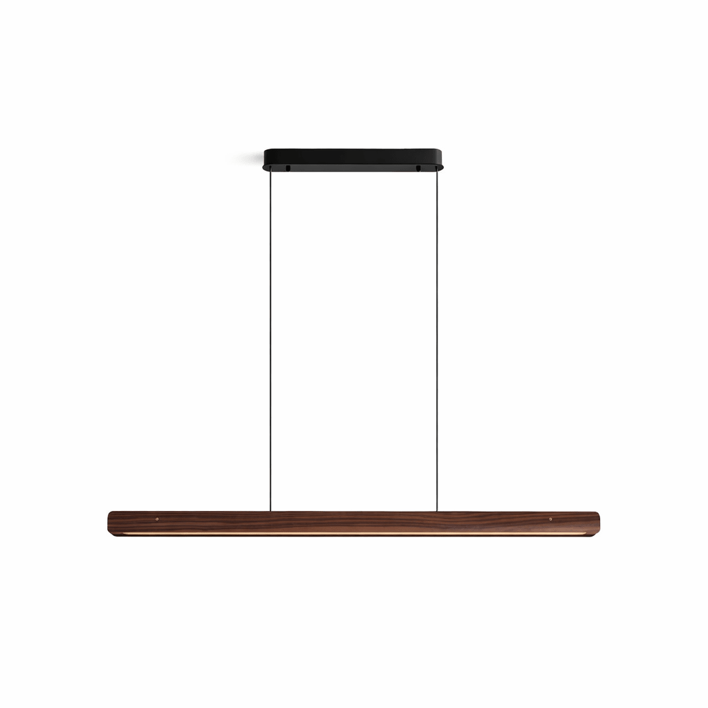 Lignar Beam Pendant Light – Modern Wood LED Linear Pendant Lamp