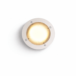 Halo Grid Modern LED Flush Mount Ceiling Light in Silver and White