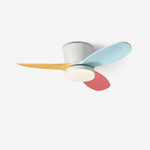 Lumo Petal Ceiling Fan Light with LED and Remote – Modern Designer Fan for Bedroom and Living Spaces