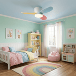 Lumo Petal Ceiling Fan Light with LED and Remote – Modern Designer Fan for Bedroom and Living Spaces