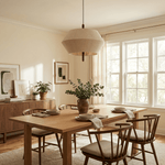 Soren Linen Pendant Light – Geometric Nordic Design for Modern Interiors