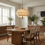 Soren Linen Pendant Light – Geometric Nordic Design for Modern Interiors