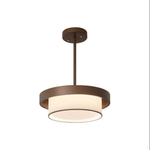 Auralyn Pendant Light – Sculptural Fabric Shade with Bronze Accents