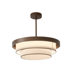 Auralyn Pendant Light – Sculptural Fabric Shade with Bronze Accents