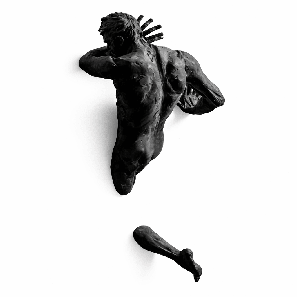Dynamic Human Sculpture Collection – Contemporary Figurative Lighting Art