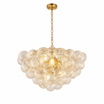 Lumière Cascade Glass Ball Chandelier – Modern Sculptural Pendant Light