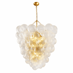 Lumière Cascade Glass Ball Chandelier – Modern Sculptural Pendant Light
