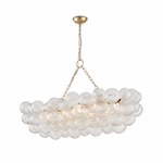 Lumière Cascade Glass Ball Chandelier – Modern Sculptural Pendant Light
