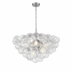 Lumière Cascade Glass Ball Chandelier – Modern Sculptural Pendant Light