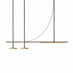 Arc Horizon Linear LED Island Pendant Light for Modern Interiors