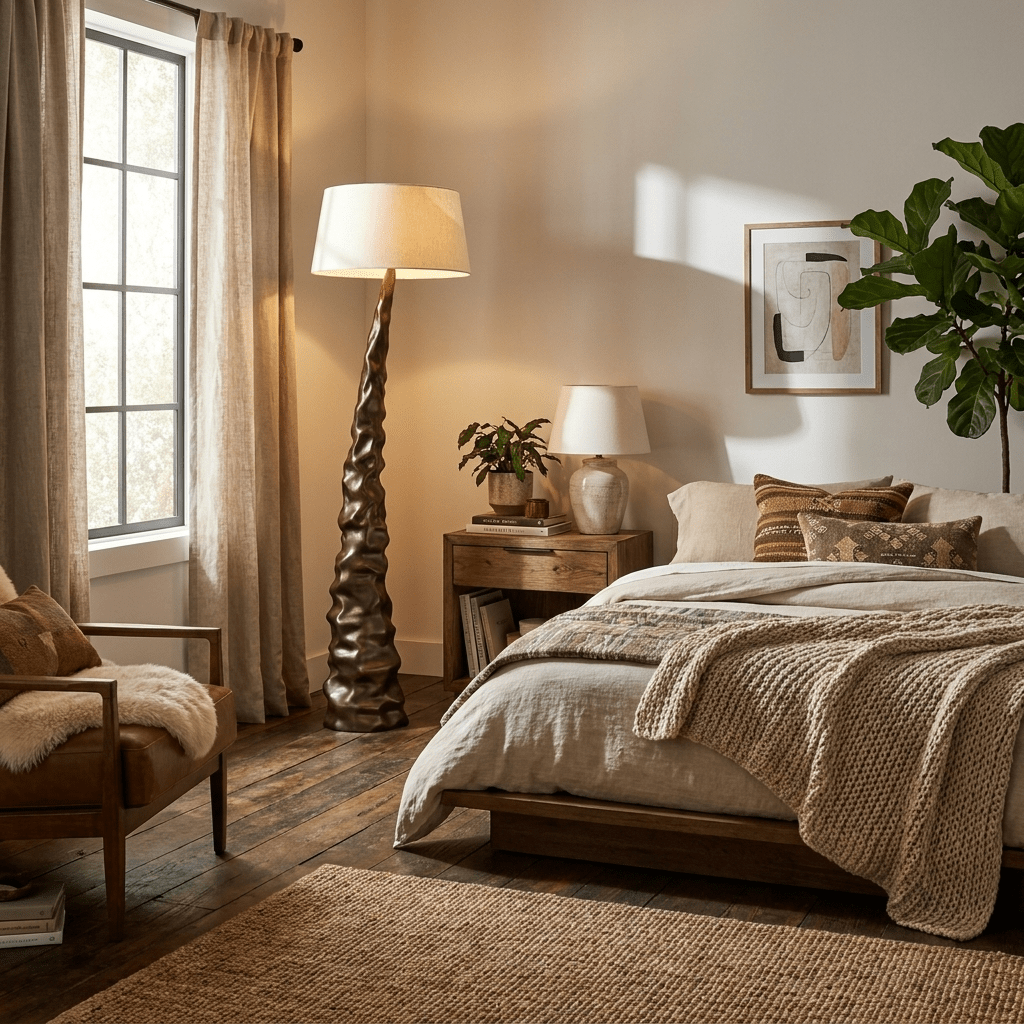 Sculpted Peak Floor Lamp – Modern Art Deco Statement Lighting