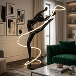 Aurelia Ribbon Dancer Sculptural LED Floor Lamp